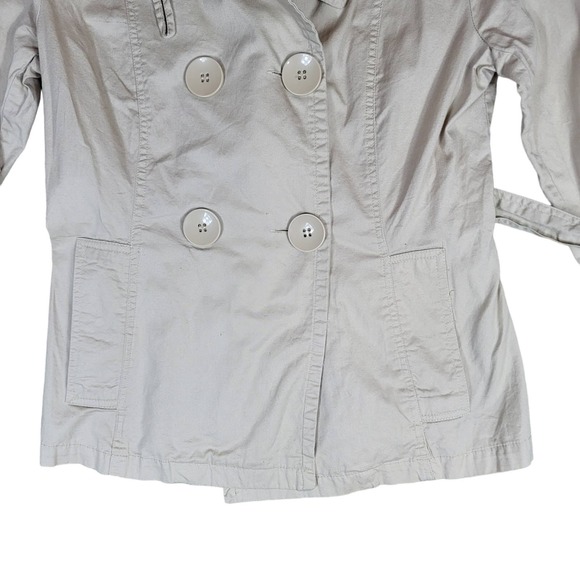 Last Kiss 100% Cotton Double Breasted Jacket Women's SZ L - Picture 6 of 9